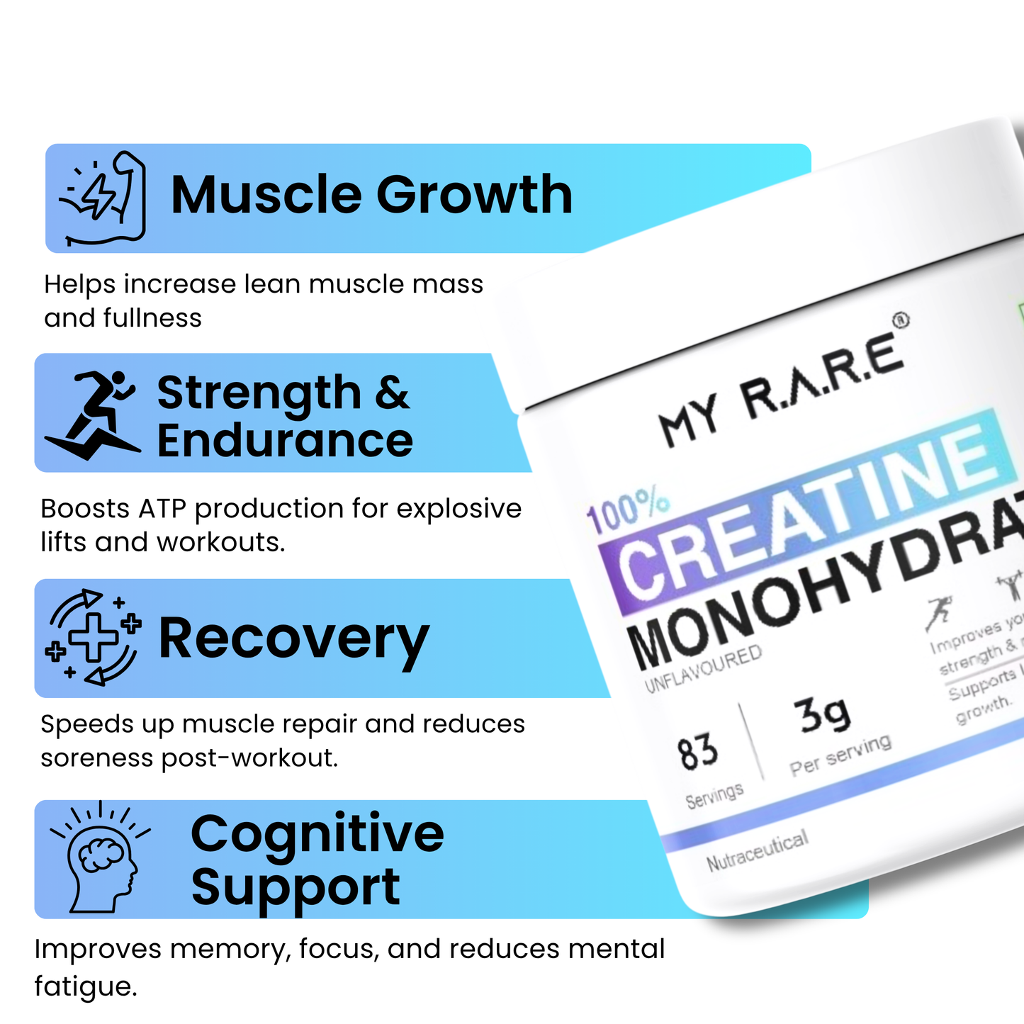 CREATINE MONOHYDRATE UNFLAVOURED