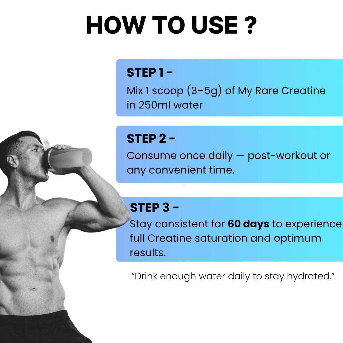 CREATINE MONOHYDRATE UNFLAVOURED